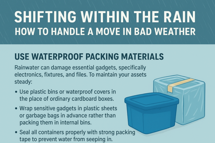 Shifting within the Rain How to Handle a Move in Bad Weather