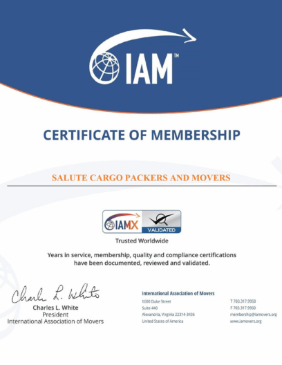 Salute Cargo Packers and Movers - IAM