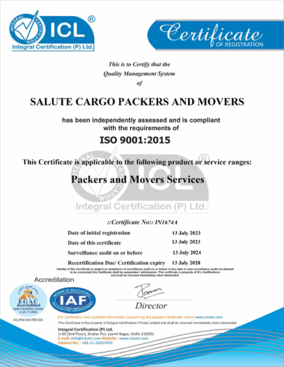 Salute Cargo Packers and Movers - ICL